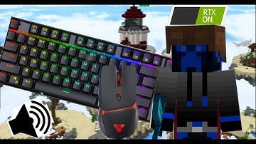 [Shaders] Keyboard + Mouse Sounds ASMR (Handcam) | Hypixel Bedwars