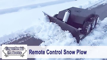 RC Robot Plows Snow! 6WD RC Snow Plow Robot by SuperDroid Robots