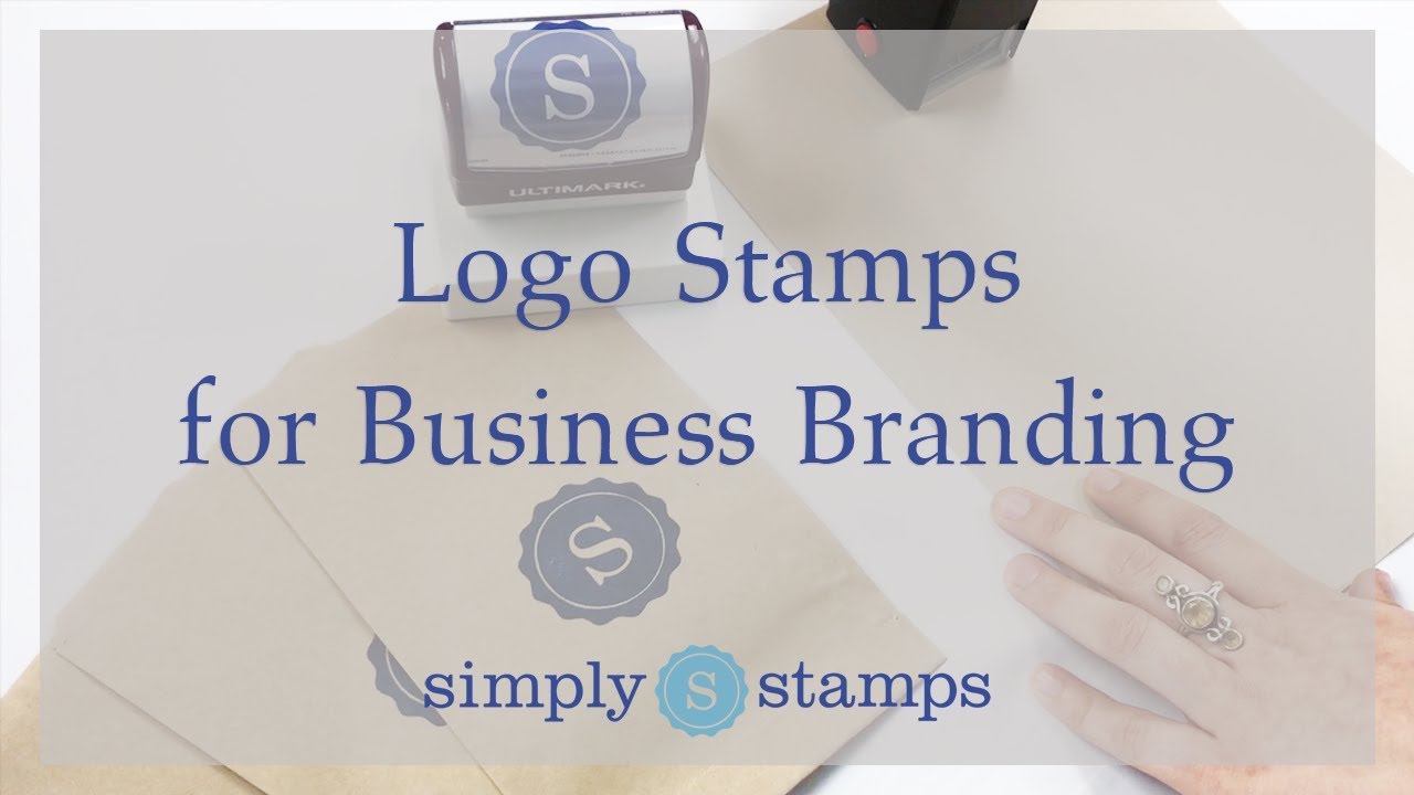 Simple Round Custom Logo Rubber Stamp - Simply Stamps