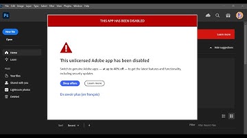 How To Solve ⚠️ This unlicensed Adobe app has been disabled || Photoshop 2024 | 2025