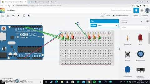 ARDUINO SIMULAZIONE DI UN INCROCIO SEMAFORICO CON TINKERCAD