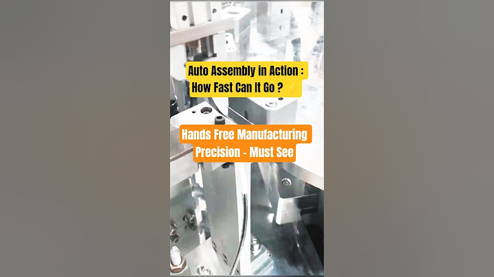 Automatic Washer & Nut Assembly That Moves Like a Robot Surgeon