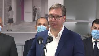 Vučić obišao radove na rekonstrukciji i izgradnji Kliničkog centra Srbije
