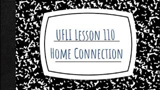 UFLI Foundations Lesson 110 Home Connection