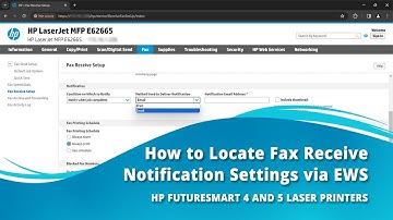Fax Receive Notification setting via EWS - HP FutureSmart 4/5 Printers
