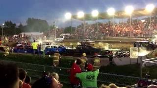 Pine County Demo Derby August 5 2016 Stock Cars