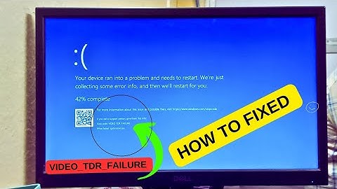 Hoe u de Video_TDR_Failure-fouten in Windows 10 of 11 kunt oplossen