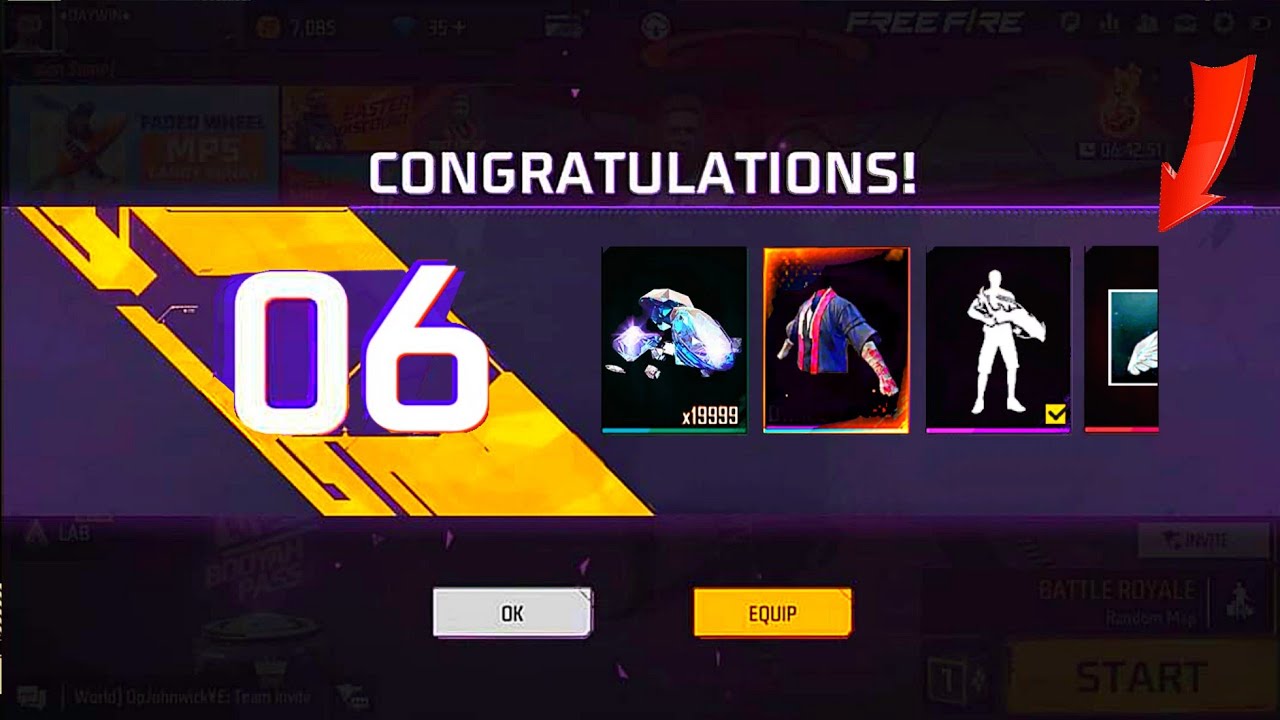 LEVEL 06 ACCOUNT 😱 GOT ALL REWARDS 🎁 FREE FIRE