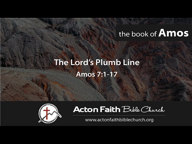 The Lord's Plumb Line - Amos 7 