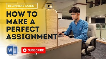 how to make a perfect assignment in ms word for university || assignment easy way for Beginners