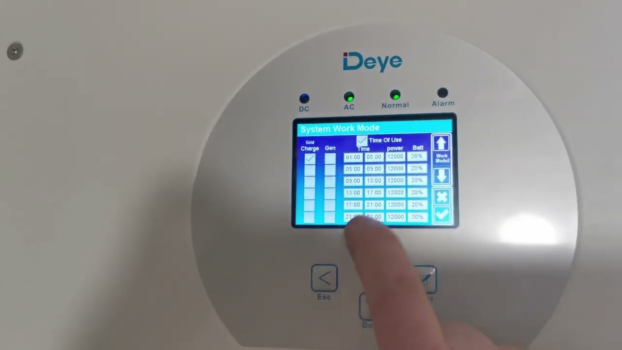 Time of Use   DEYE G12 oraz G12w okres zimowy