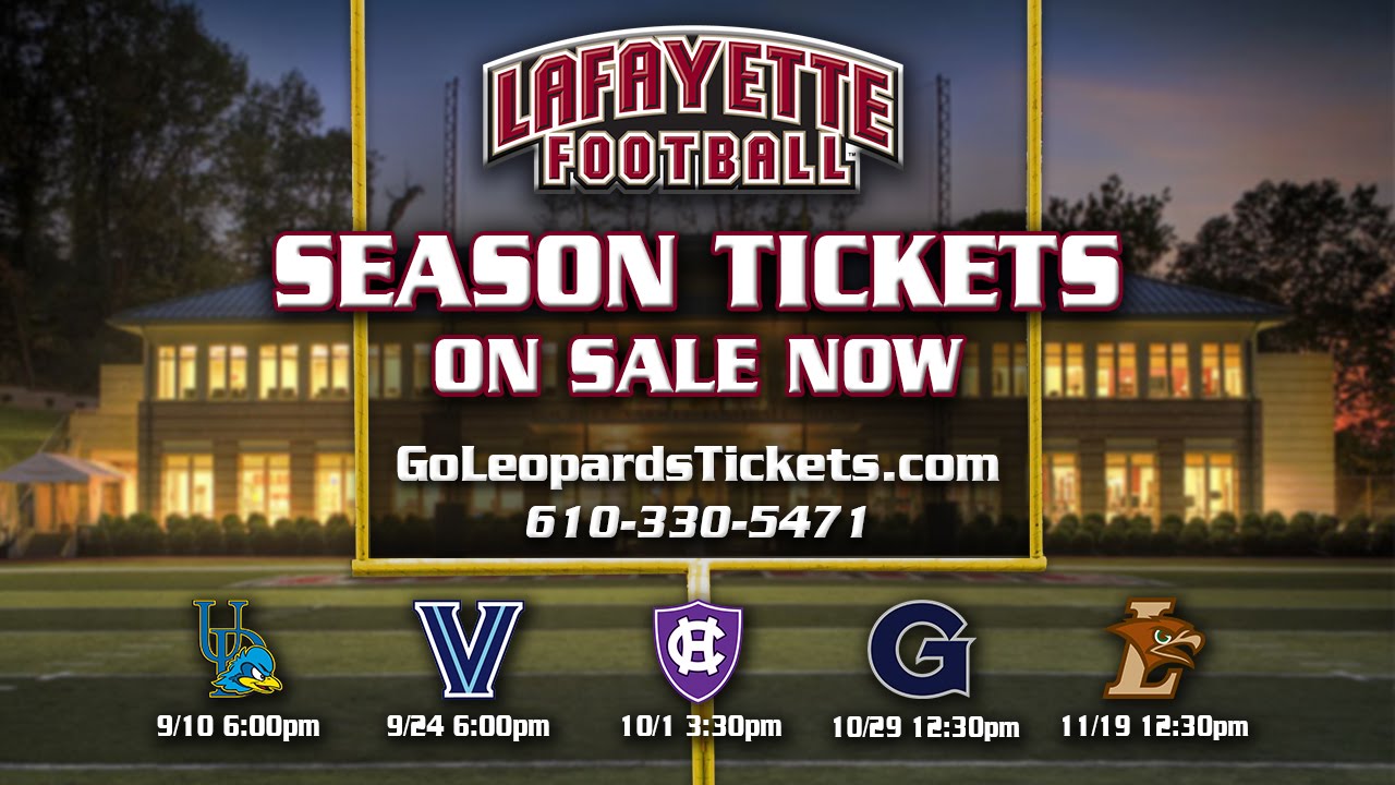 2016 Lafayette Football Season Tickets