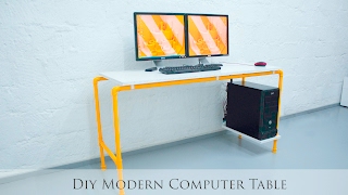 DIY Modern Computer Table.