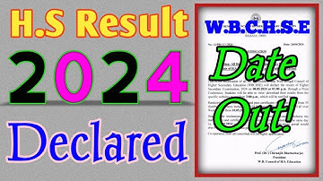 WBCHSE HS Result 2024 Declared Date and Websites to Check Results
