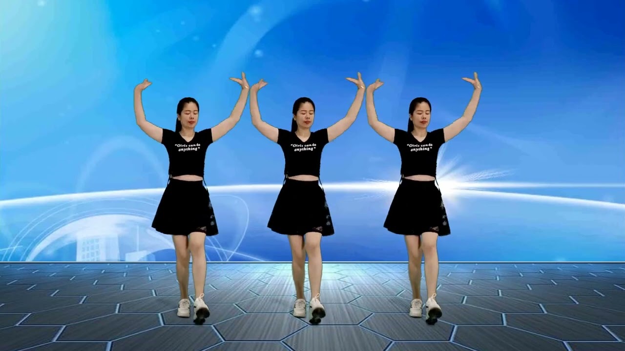 动感16步广场舞《天蓝蓝dj》