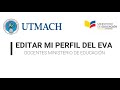 ¿Cómo editar mi perfil del EVA(Moodle)? - Ministerio de Educación