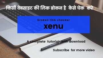 How to install and check link broken in your website using Xenu tool