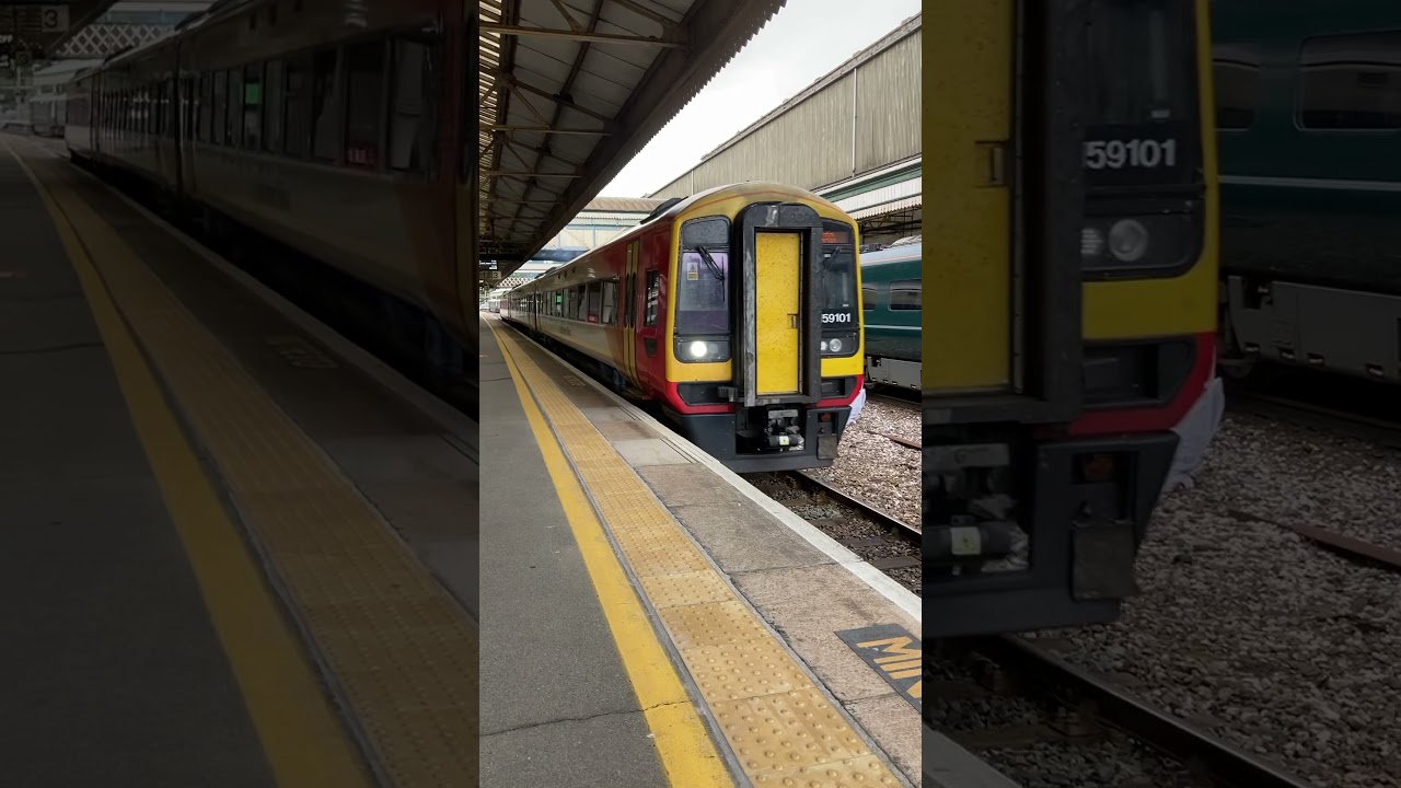 SWR class 159 departs Exeter st David’s going to London Waterloo