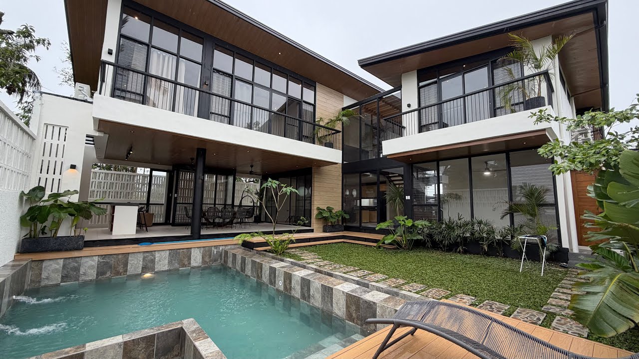 Вирусный СОВЕРШЕННО НОВЫЙ дом курортного типа в городе Тагайтай | ТУР ПО ДОМУ F68