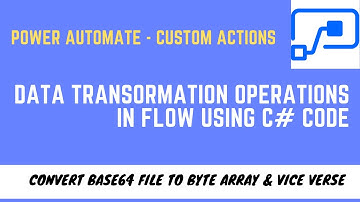 Power Automate - Build Custom Actions for complex transformations.