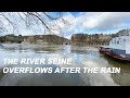 The river Seine beginning to overflow in Paris after the recent rains