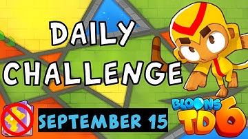 Bloons TD 6 Daily Challenge | Only My Favs | No Hero No MK No Powers | September 15 2023