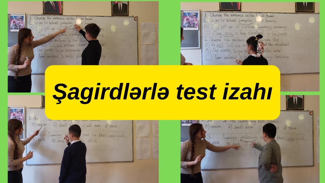 Şagirdlərimlə birgə test izahı (1-ci hissə). Günay Əkbərova İngilis dili. Abituriyent, Şagird
