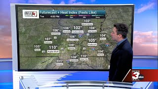 The Heat Continues to bring Dangerous Temps to the Region