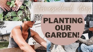 OUR HOMESCHOOL DAY: planting our garden with CAMPFIRE CURRICULUMS