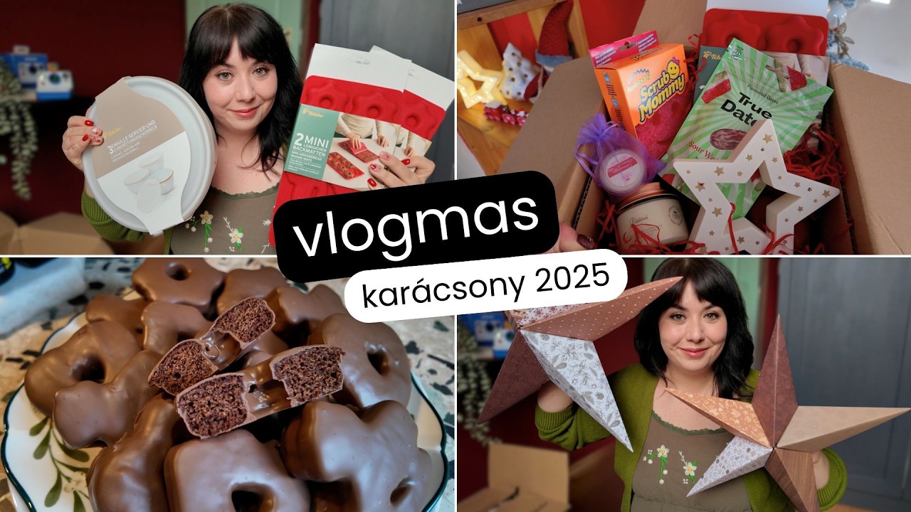 VLOGMAS 1 | Karácsonyi puszedli recept • Tchibo és Shein haul • Nyereményjáték 🎄✨