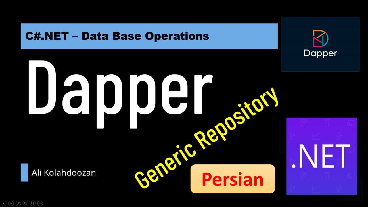 استفاده از Dapper در یک Generic Repository و پیاده سازی یک Web Api در ...