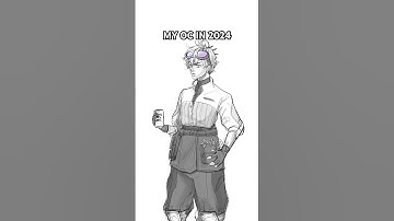 OC redesign 🩵 #digitalart #artistonyoutube #originalcharacter #procreate #characterdesign