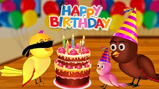 Chidiyas Birthday Meeno Chidiya Ka Birthday Tuni Chidiya Cartoon Hindi Story Tuni Chidi...