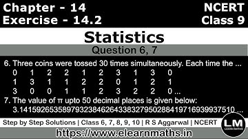 Statistics - Statistic | Class 9 Exercise 14.2 Question 6 - 7 | NCERT | Learn Maths