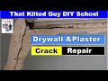 Plaster Crack Repair - Works for Drywall Wall Cracks too