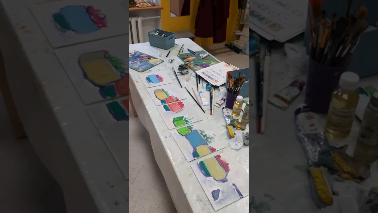 Начало работы над полиптихом 