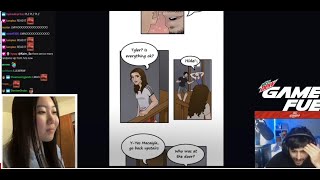 Creator of TylerxMoe comic reacts to Tyler & Moe's reaction