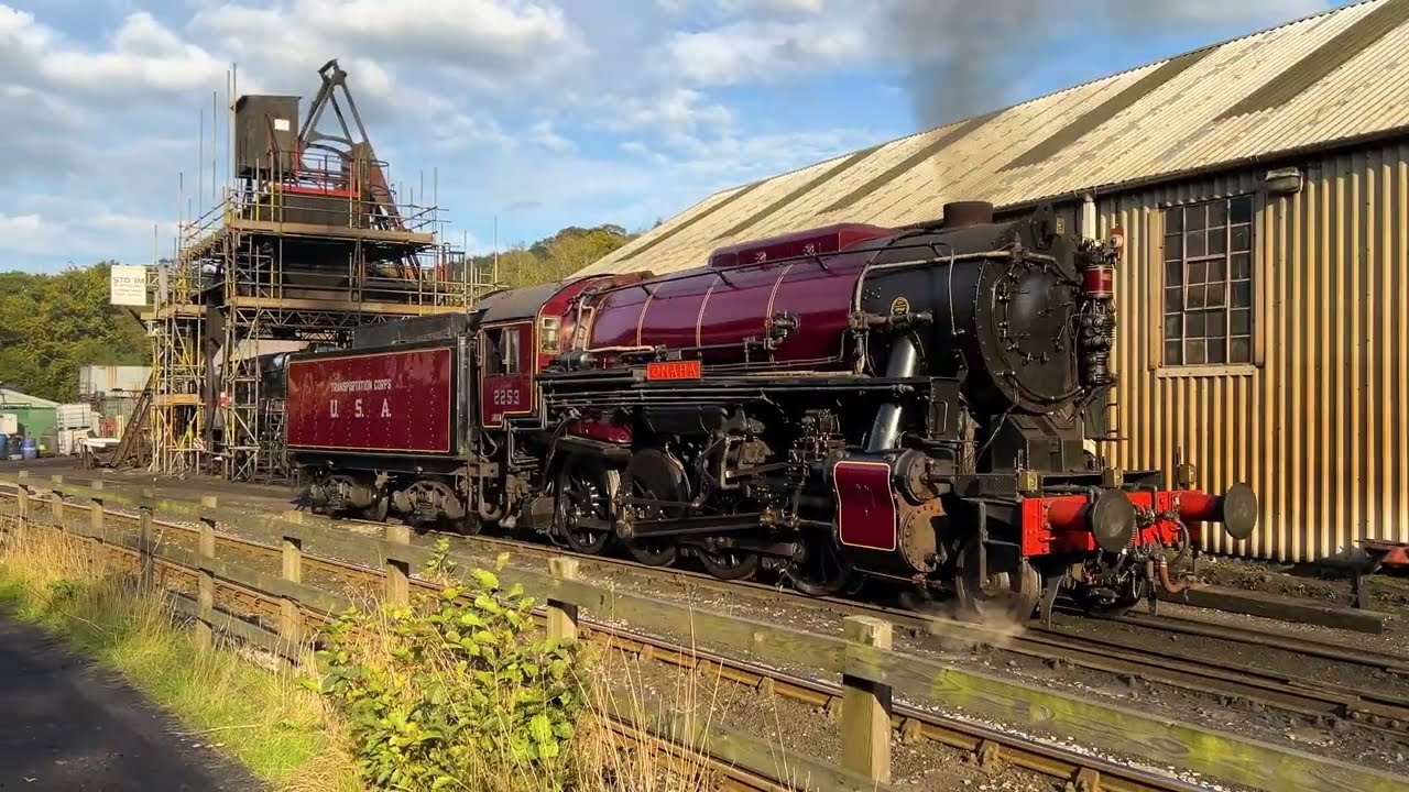 USATC S160 cab and loco walk round at Grosmont MPD then onto the 16:40 service to Pickering