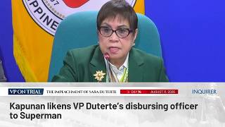 Kapunan likens VP Duterte’s disbursing officer to Superman