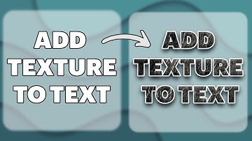 How to add texture to text in Photoshop in 1 minute