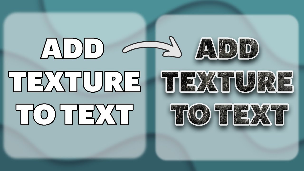How to add texture to text in Photoshop in 1 minute - YouTube