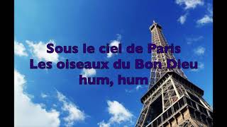 SOUS LE CIEL DE PARIS-EDITH PIAF PAROLES Resimi