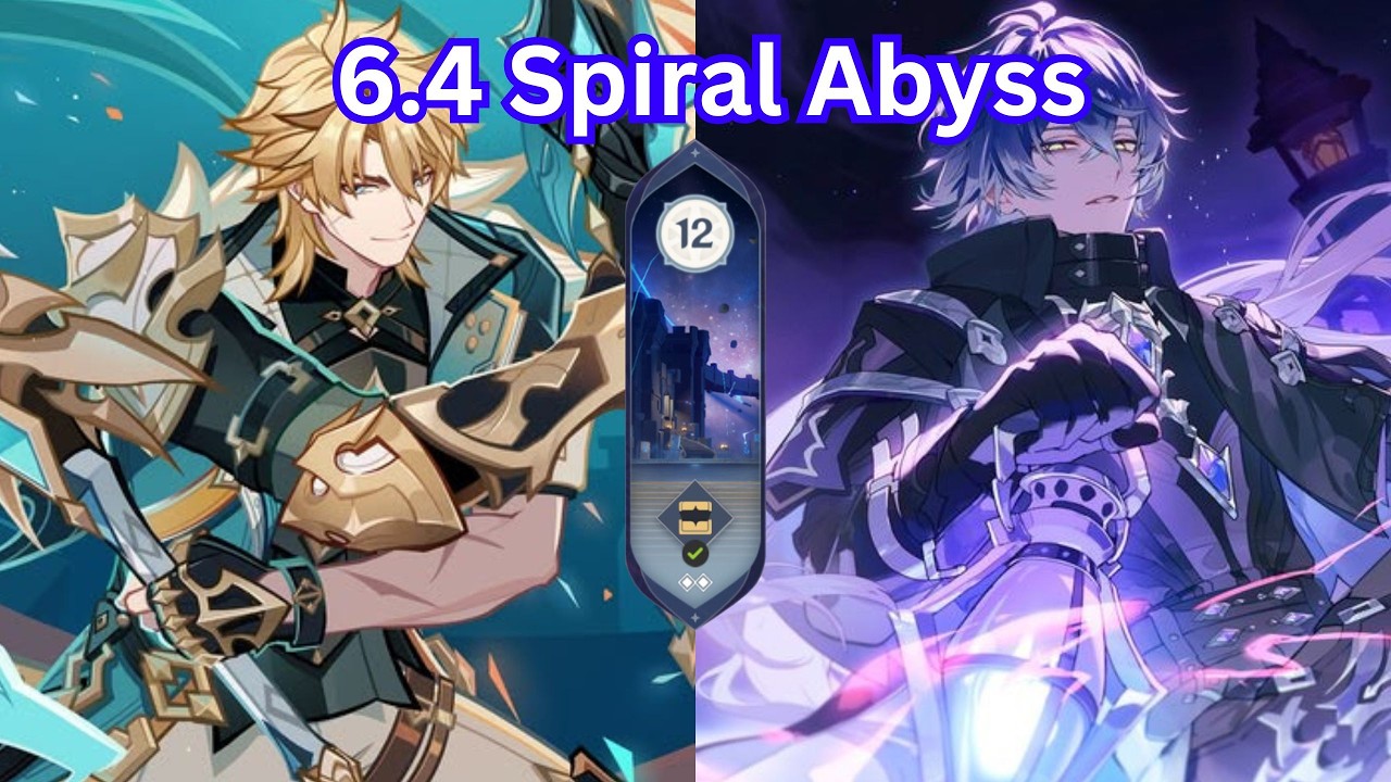 New Spiral Abyss 6.4 深渊  抽大团长不是为了强度，是为了养眼！C0 Varka  | C1 Flins  - [Genshin Impact 原神]