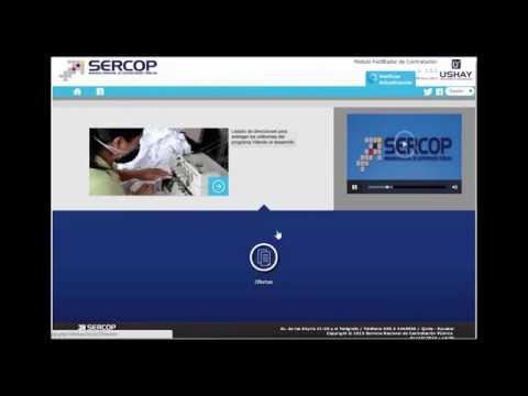 USHAY - Elaboración de ofertas - Proveedores - SERCOP