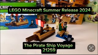 LEGO Minecraft | Summer 2024 Release! | The Pirate Ship Voyage | 21259