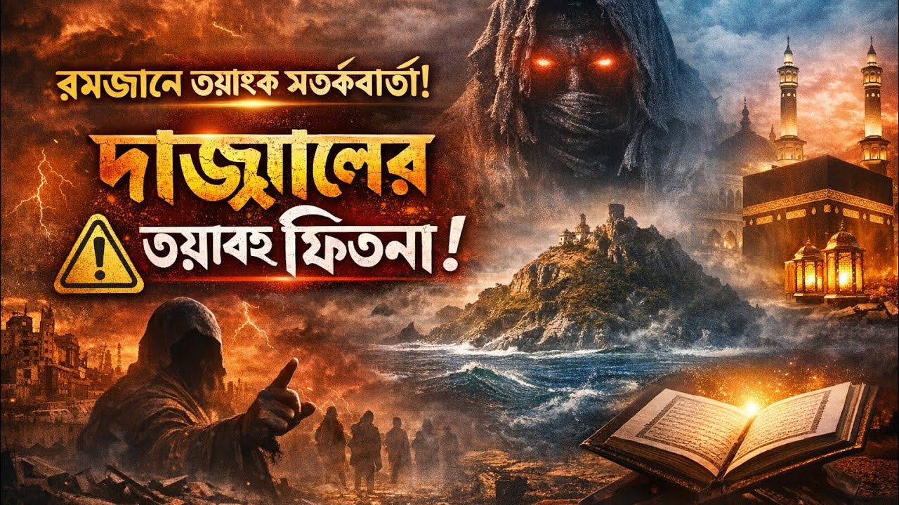হাশেম মিডিয়া  এখন লাইভ!রমজানে ভয়ংকর সতর্কবার্তা! দাজ্জালের ফেতনা থেকে বাঁচতে এখনই প্রস্তুত হোন