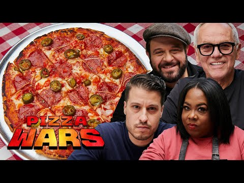 Adam Richman and Wolfgang Puck Judge a Chicago Tavern-Style Pizza Battle | Pizza Wars | First We Feast