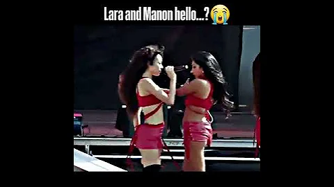 Lara and Manon during Katseye's M.I.A performance at Lollapalooza💀| #katseye #manon #lararaj #shorts