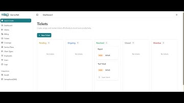 ISP CLIENT AND BILLING MANAGEMENT SYSTEM (TICKETS PAGE)