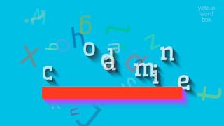 Codami̇n Nasil Okunuyor? How To Pronounce Codamine?